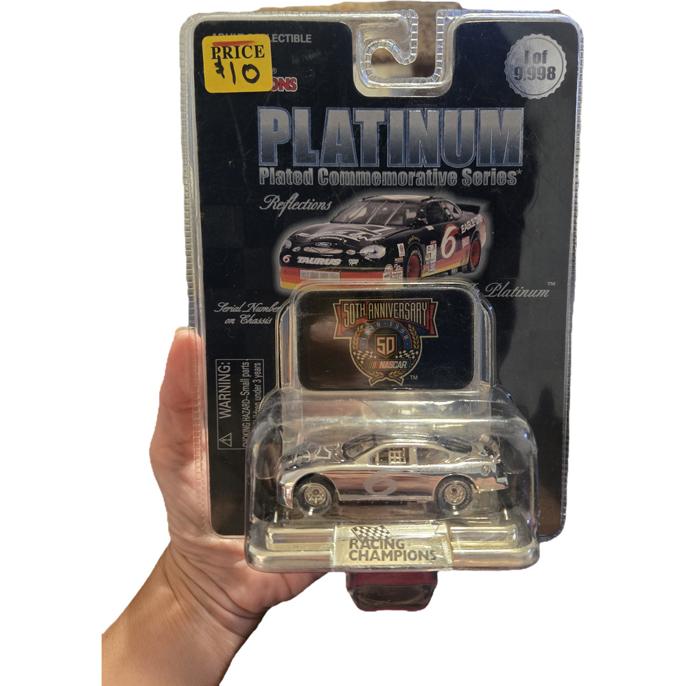 ​1998 Racing Champions Mark Martin #6 Platinum Plated 1:64 Scale Diecast New